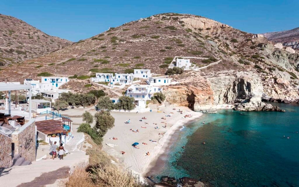 Folegandros plajı