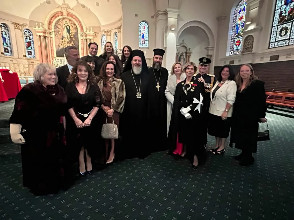 Lady Dimitra Micos and Lady Adriana Paridis at Dames investiture Sydney event