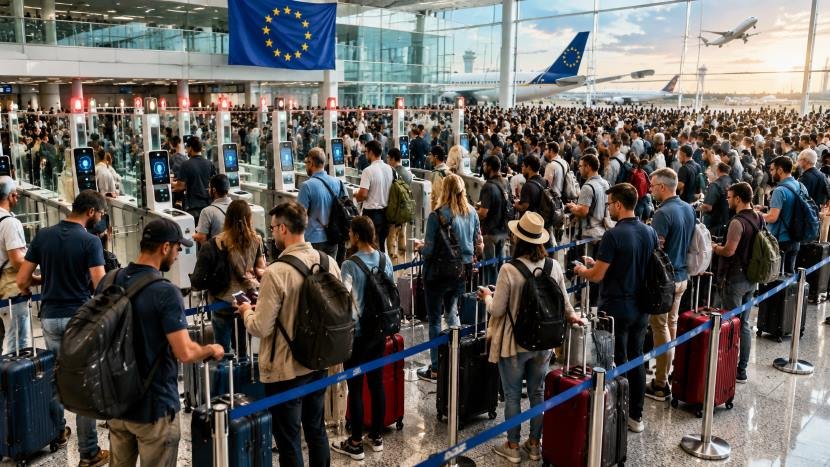 Avrupa'nın Giriş/Çıkış Sistemi Havalimanlarını Kilitleme Noktasına Getirdi: İtalya, Fransa, Almanya, Yunanistan, Hollanda ve Portekiz'de Büyük Aksaklık