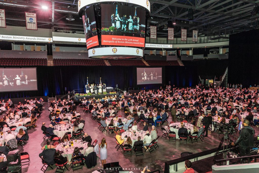 Boston Agganis Arena'daki ödül töreni
