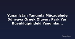 Yunanistan Yangınla Mücadelede Dünyaya Örnek Oluyor: Park Yeri Büyüklüğündeki Yangınları Tespit Eden Uydu Ağı
