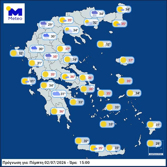 hava tahmini haritası