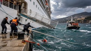 Corfu'da Fırtına Yolcu Gemisinin Halatlarını Kopardı: Yeni Zelandalı Yolcu Denize Düştü, 4 Ülke Soruşturuyor