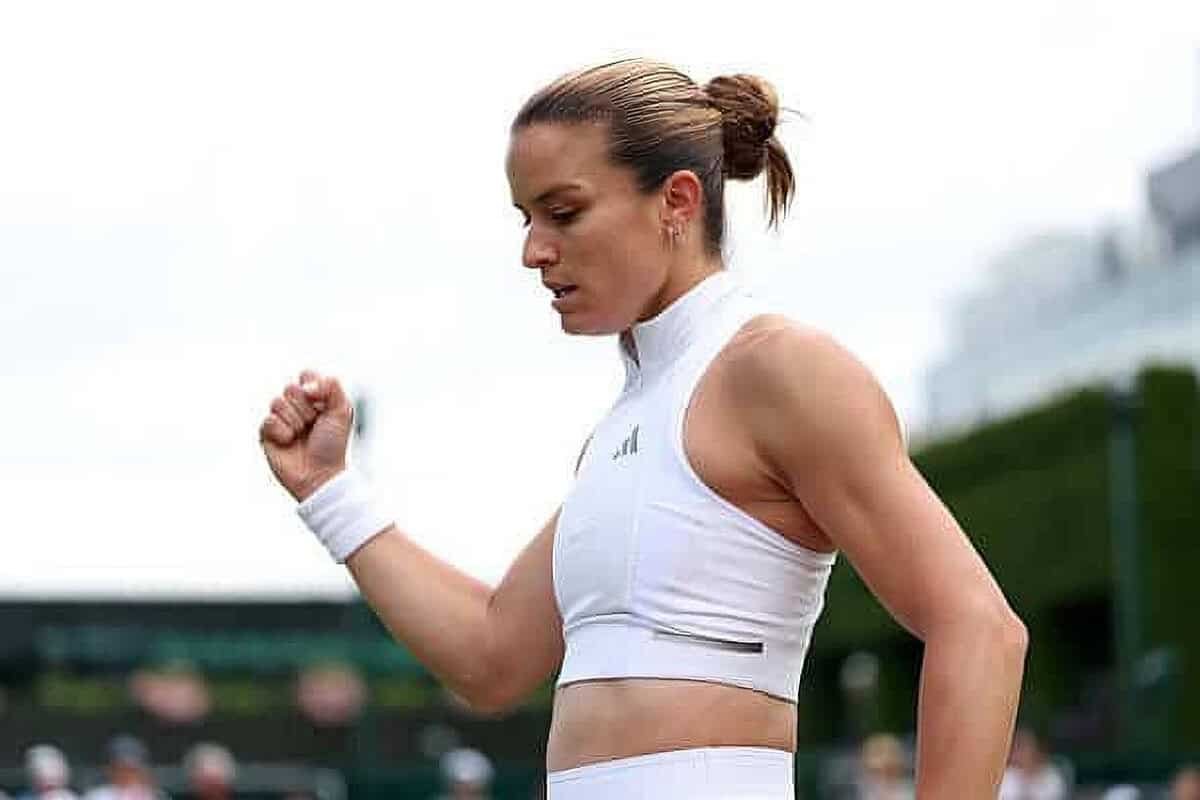 Maria Sakkari, Wimbledon'da 24. Tohum Clara Tauson'u Yenerek İkinci Turda Yer Aldı