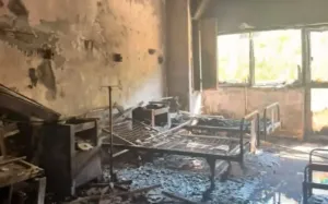 Atina'da hastanede sigara yangını: Tahliye sırasında hasta hayatını kaybetti