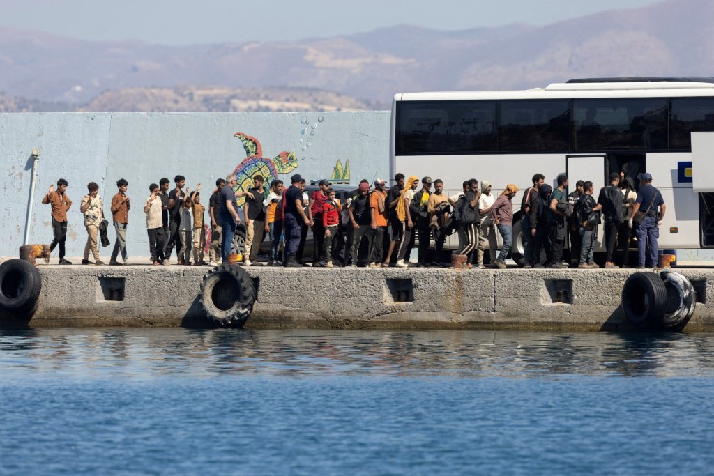 Bu grup düzensiz mülteci, 2025 Temmuz'unda Gavdos'a ulaştı | Foto: Reuters