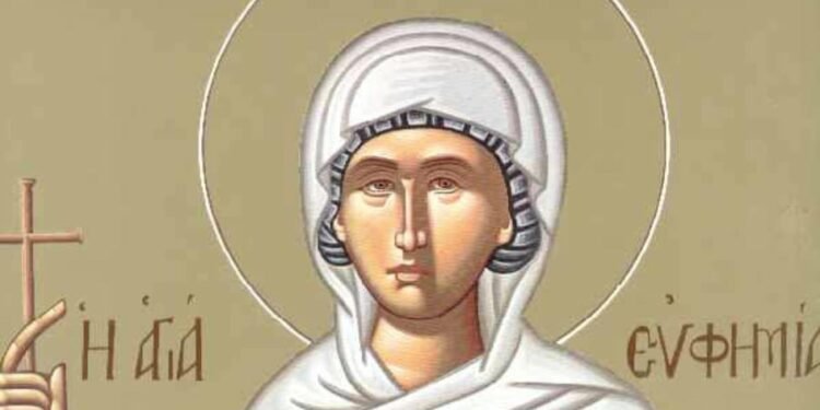 Kilise, Büyük Şehit Azize Euphemia'yı Anıyor