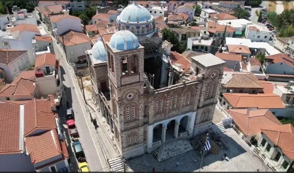Yunanistan, Sisam'daki Tarihi Meryem Ana Kilisesi'nin Restorasyonuna Başladı