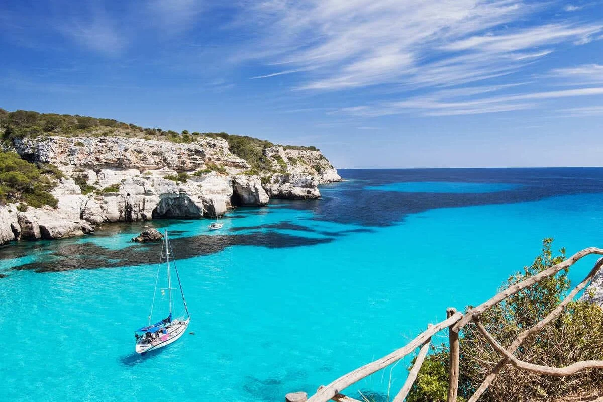Turquoise Sea In Menorca, Spain