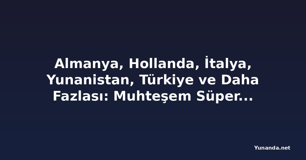 Almanya, Hollanda, İtalya, Yunanistan, Türkiye ve Daha Fazlası: Muhteşem Süperyat Filosu, Monaco Yat Fuarı'nda Port Hercule'ü Küresel Lüks Seyahat Odağı Haline Getiriyor