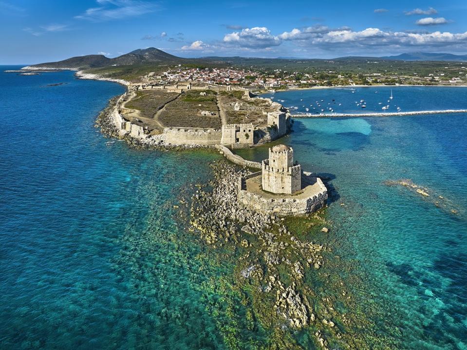 Methoni castle in Messenia, Peloponnese, Greece