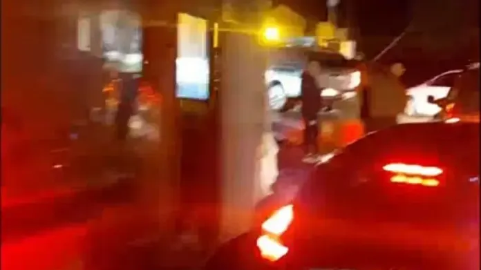 Korfu'daki fırtınanın havadan görüntüsü