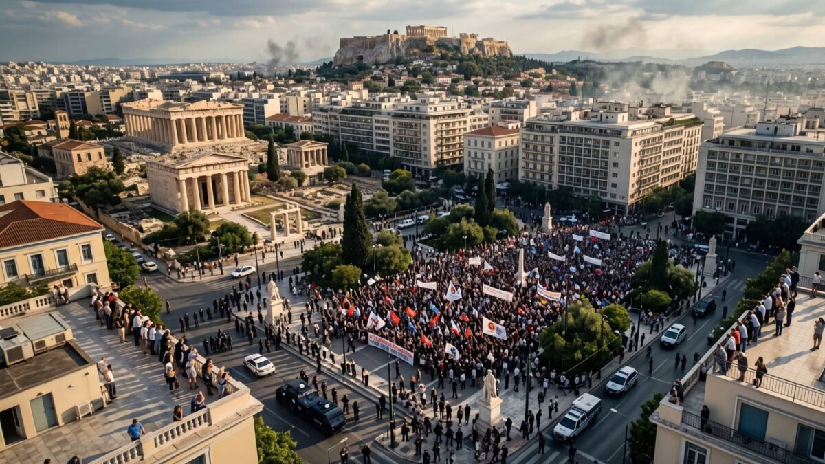 Atina, İngiltere Dışişleri'nin Seyahat Uyarılarının Odağı Oldu: 2026'daki Siyasi Protestolar ve Yangın Bombalı Olaylar, Santorini, Mikonos, Girit ve Rodos'un İstikrarını Vurguluyor
