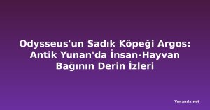 Odysseus'un Sadık Köpeği Argos: Antik Yunan'da İnsan-Hayvan Bağının Derin İzleri