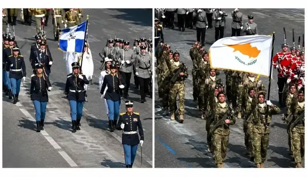 Yunanistan ve Kıbrıs, Paris'teki Bastille Günü Geçit Törenine Öncülük Etti