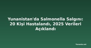 Yunanistan'da Salmonella Salgını: 20 Kişi Hastalandı, 2025 Verileri Açıklandı