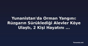 Yunanistan'da Orman Yangını: Rüzgarın Sürüklediği Alevler Köye Ulaştı, 2 Kişi Hayatını Kaybetti, 4 Bin Kişi Tahliye Edildi