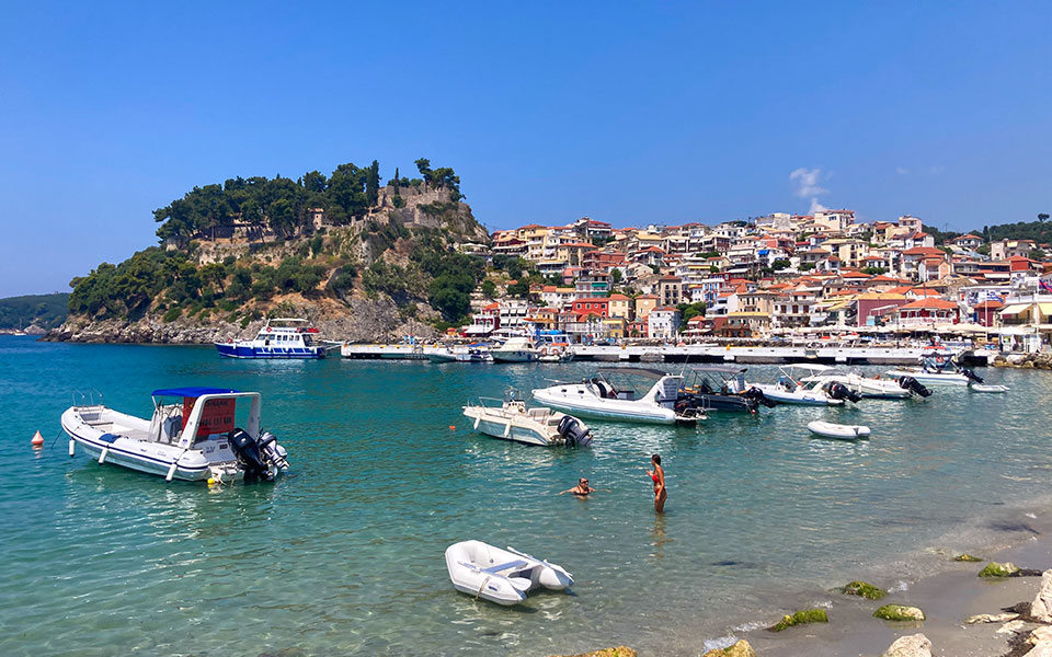 Parga'nın pitoresk kasabası