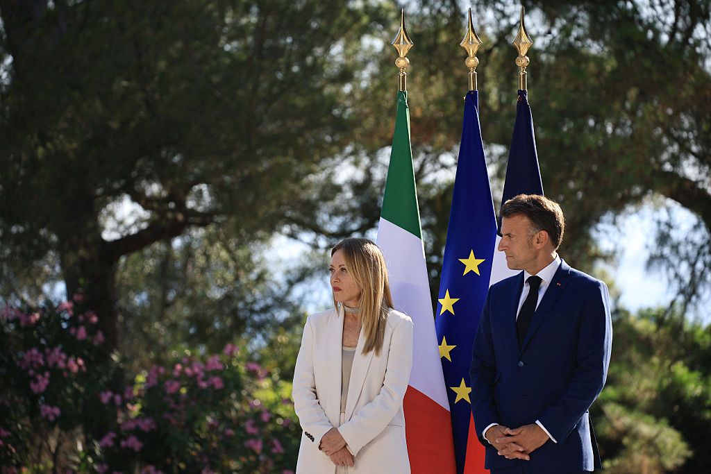 Emmanuel Macron ve Giorgia Meloni