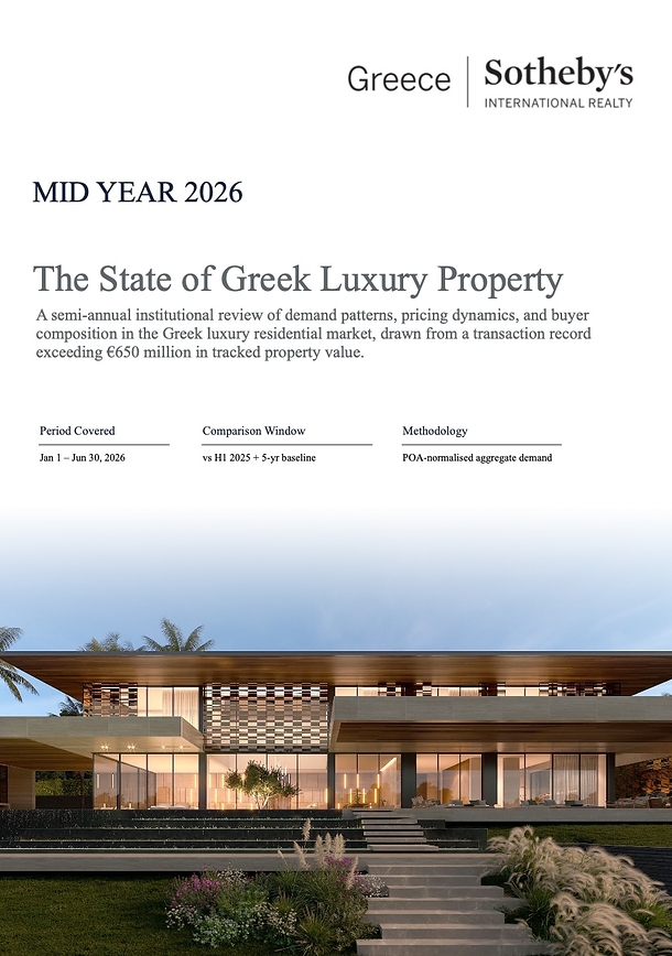 Greece Luxury Property Market Report H1 2026