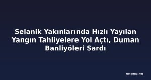 Selanik Yakınlarında Hızlı Yayılan Yangın Tahliyelere Yol Açtı, Duman Banliyöleri Sardı