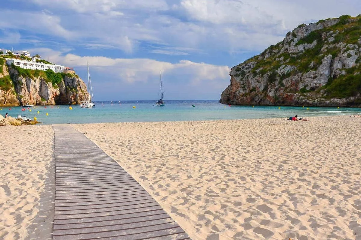 White Sand Beach In Menorca, Spain