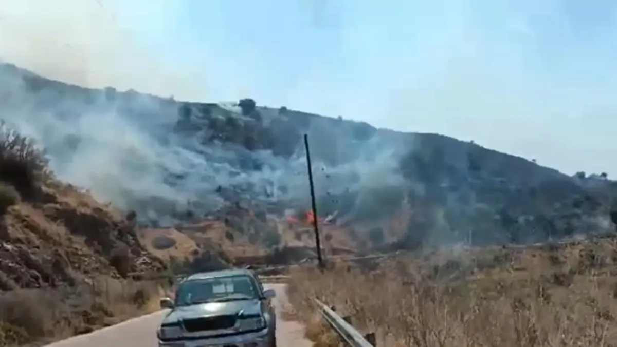 Girit'in Resmo İlçesindeki Büyük Orman Yangınında İki İtfaiyeci Hayatını Kaybetti