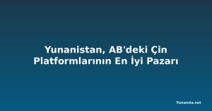 Yunanistan, AB'deki Çin Platformlarının En İyi Pazarı