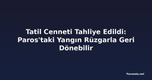 Tatil Cenneti Tahliye Edildi: Paros'taki Yangın Rüzgarla Geri Dönebilir