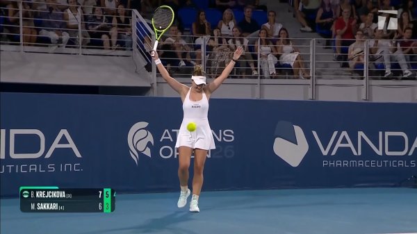 Barbora Krejcikova, Atina Açık'ta Maria Sakkari'yi Mağlup Ederek Şampiyon Oldu