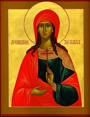 24 Temmuz: Sur'un Büyük Şehidi Azize Christina