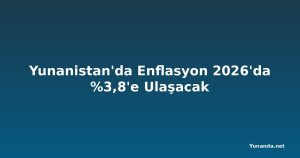 Yunanistan'da Enflasyon 2026'da %3,8'e Ulaşacak