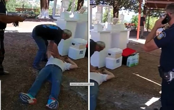 Rahip, Kilise Önünde Muhtar Yumruklamakla Suçlanıyor