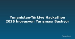 Yunanistan-Türkiye Hackathon 2026 İnovasyon Yarışması Başlıyor