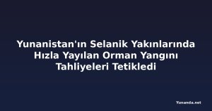 Yunanistan'ın Selanik Yakınlarında Hızla Yayılan Orman Yangını Tahliyeleri Tetikledi