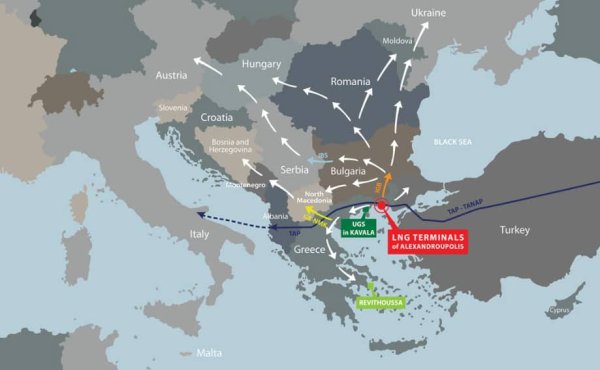 Yunanistan, Dikey Koridor Doğal Gaz Projesi İçin Slovakya ve Macaristan'ı Ağırlıyor