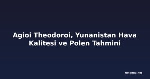 Agioi Theodoroi, Yunanistan Hava Kalitesi ve Polen Tahmini