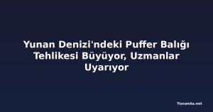 Yunan Denizi'ndeki Puffer Balığı Tehlikesi Büyüyor, Uzmanlar Uyarıyor