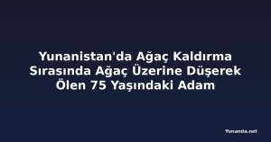 Yunanistan'da Ağaç Kaldırma Sırasında Ağaç Üzerine Düşerek Ölen 75 Yaşındaki Adam
