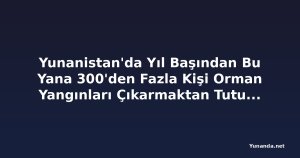 Yunanistan'da Yıl Başından Bu Yana 300'den Fazla Kişi Orman Yangınları Çıkarmaktan Tutuklandı