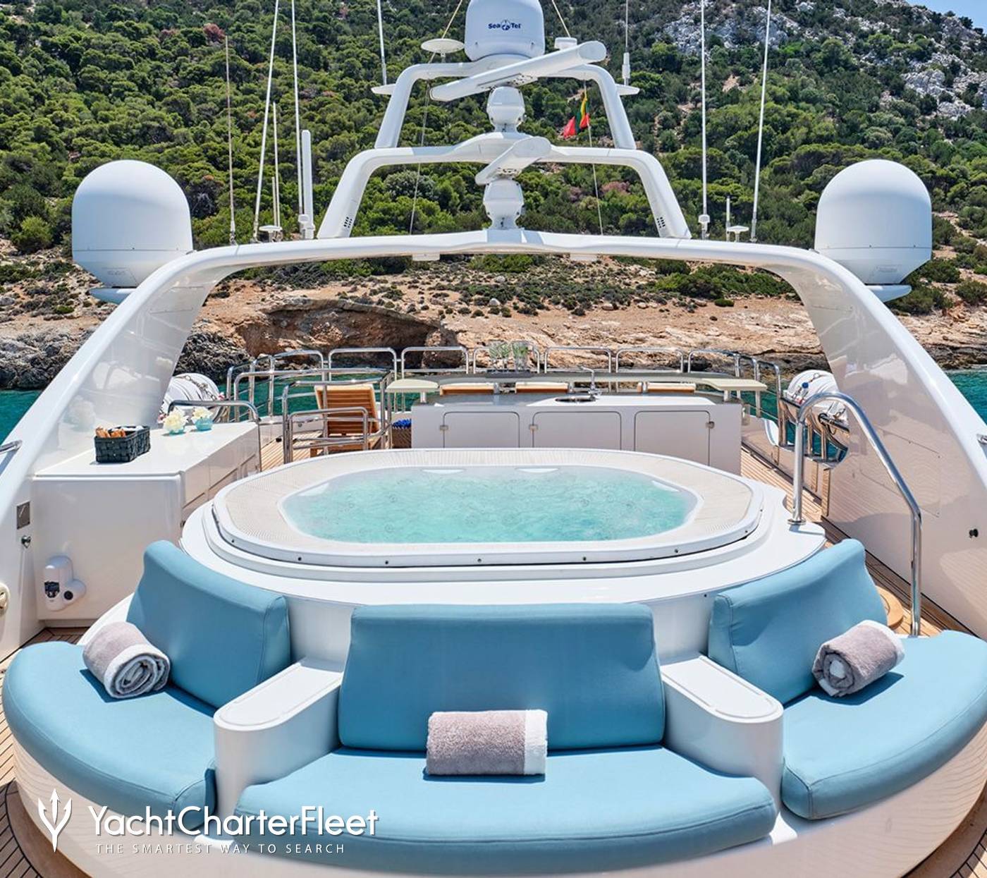 Charter yacht RIVA I deck Jacuzzi