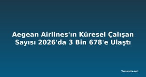 Aegean Airlines'ın Küresel Çalışan Sayısı 2026'da 3 Bin 678'e Ulaştı