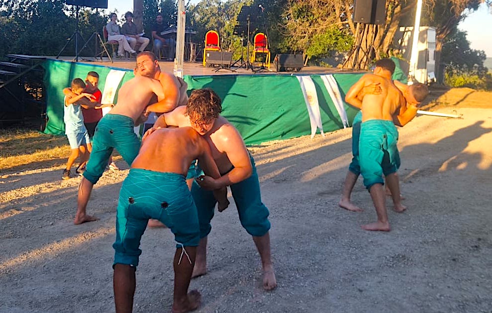 Greece oil wrestling