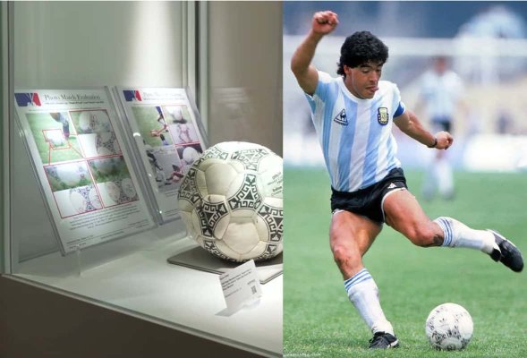 Diego Maradona'nın 'Tanrı'nın Eli' Golü için Kullanılan Top 10 Milyon Doların Üzerinde Satılığa Çıkarıldı
