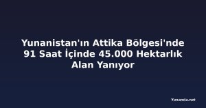 Yunanistan'ın Attika Bölgesi'nde 91 Saat İçinde 45.000 Hektarlık Alan Yanıyor