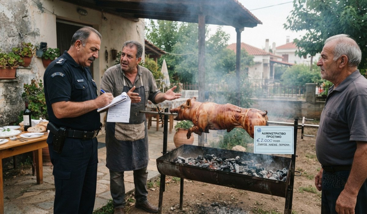 Pirgos Festivali'nde Domuz Satıcılarına 1.968,75 Euro Ceza