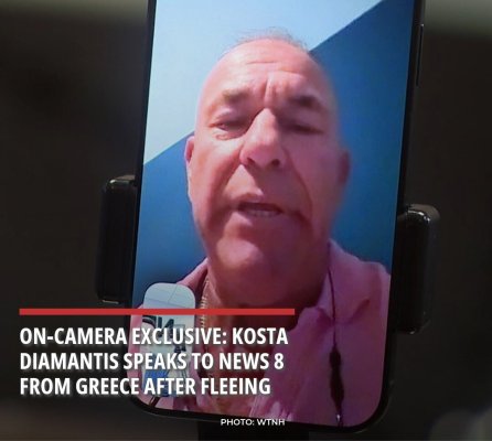 Connecticut'ta rüşvetten mahkum olan yetkili Yunanistan'da olduğunu söylüyor ve siyasi komplo iddiasını sürdürüyor