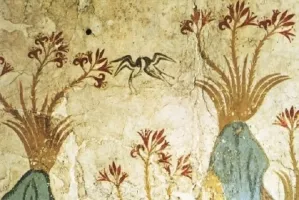 Santorini'nin 3.600 yıllık freski Avrupa'nın ilk doğa resmi