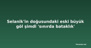 Selanik'in doğusundaki eski büyük göl şimdi 'sınırda bataklık'
