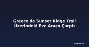 Greece'de Sunset Ridge Trail Üzerindeki Eve Araço Çarptı